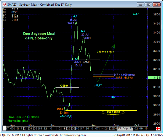 Soybean Meal Daily Chart